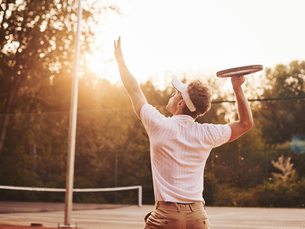 Smiling woman looking thoughtful